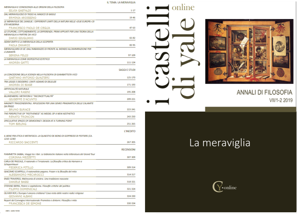 					View volume VII, numeri 1-2, 2019
				